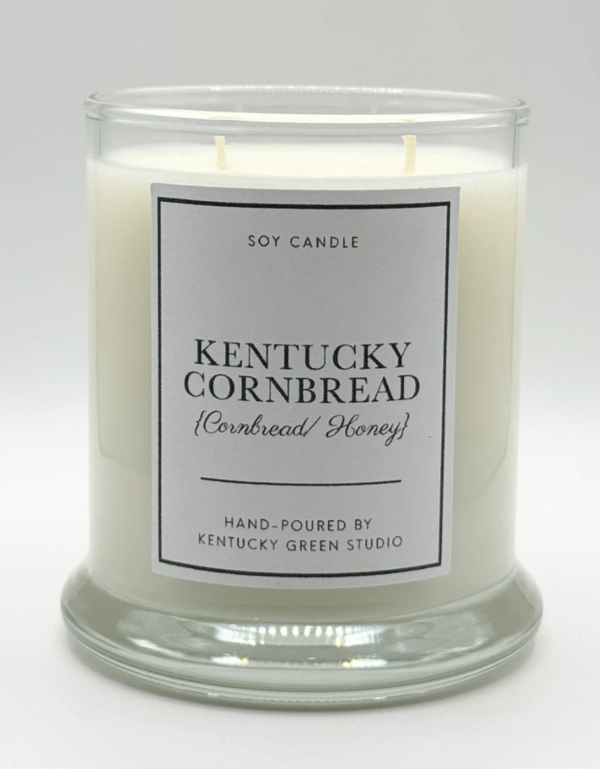 Kentucky green studio candle Kentucky cornbread