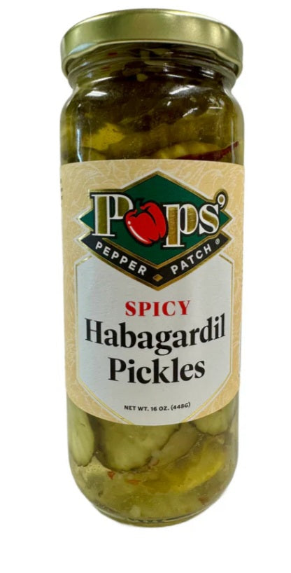 Pop’s pepper patch habagardil pickles 16 oz