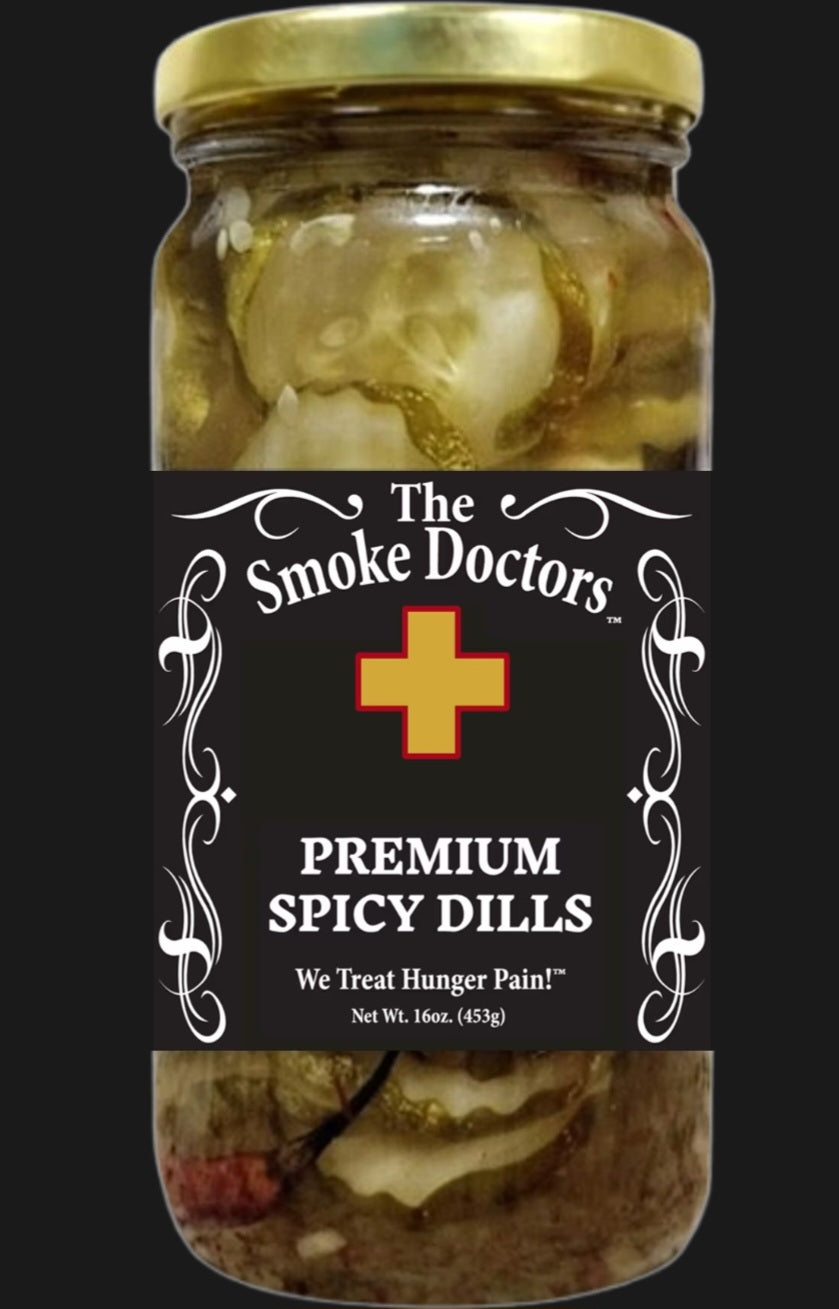 The smoke doctor premium spicy dills 16 oz