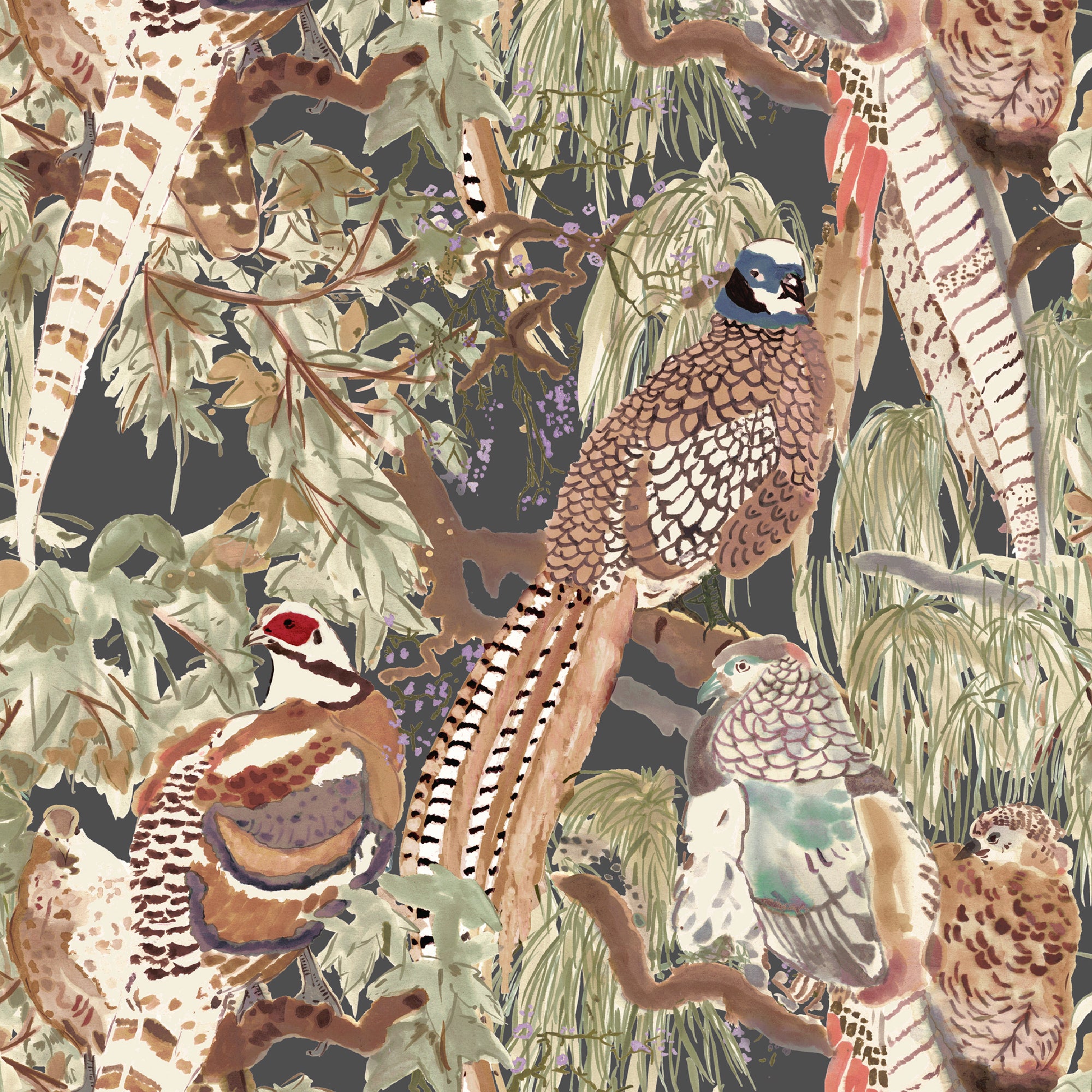 Mulberry wallpaper Game Birds FG085.A101
