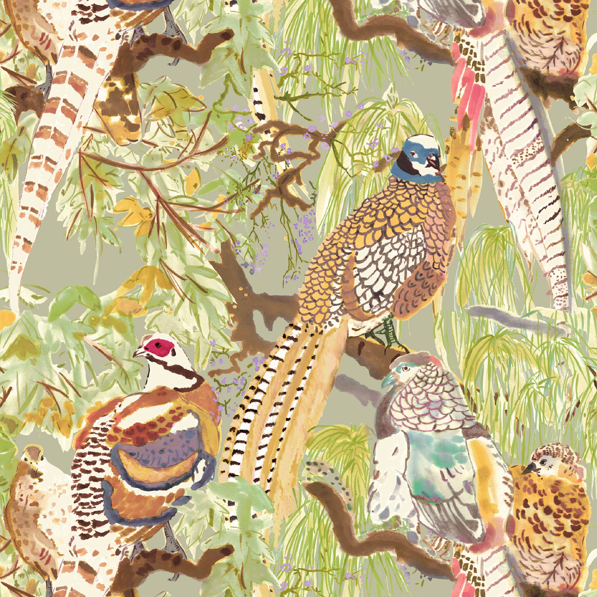 Mulberry wallpaper Game in Birds FG101.Y101
