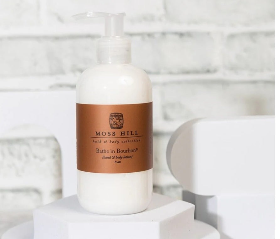 Moss Hill bathe in bourbon 8 oz lotion