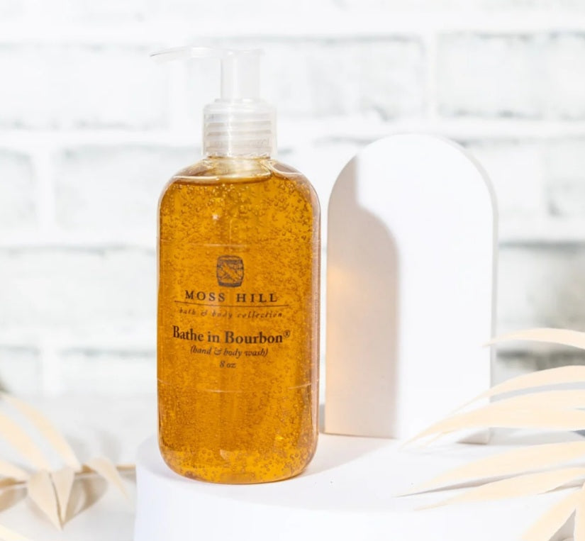 Moss Hill bathe in bourbon 8 oz body wash