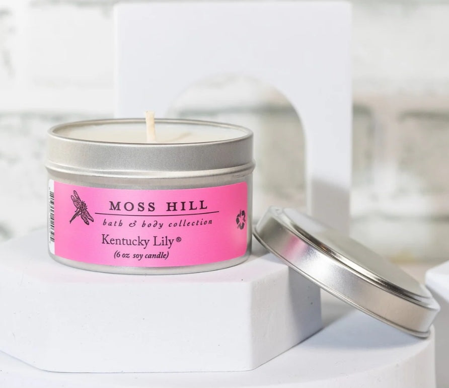 Moss Hill Kentucky lily 6 oz soy candle